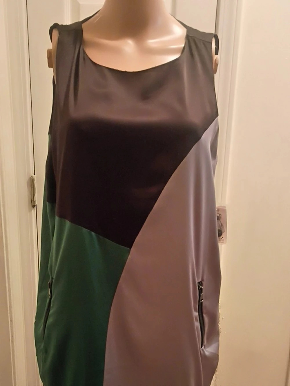 Twelve By Twelve Short Length Dress Color Block Mini Dress Size Large NWT